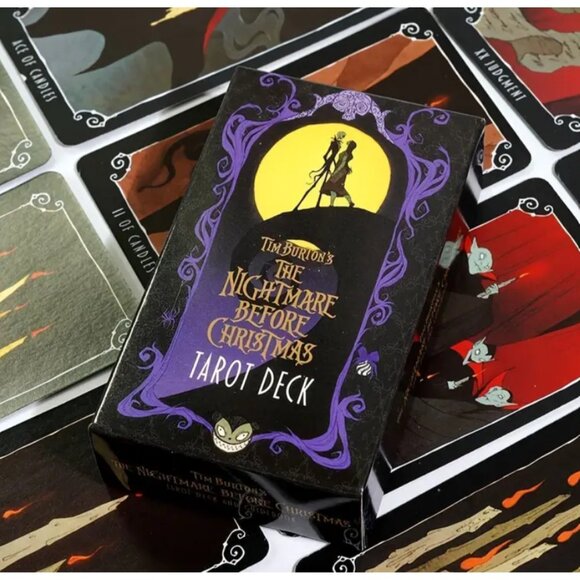 Nightmare Before Christmas Tarot Deck 78 Card Set Featuring Jack Skellington - Picture 4 of 4